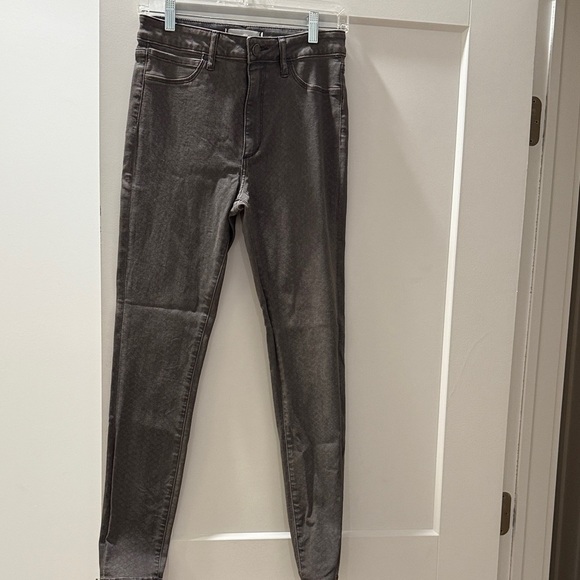 Women's Gray Patterned Jeans - Picture 1 of 6